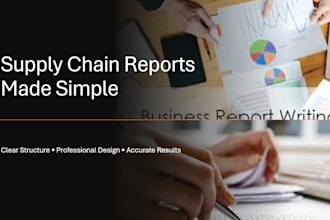 create detailed supply chain and operations reports