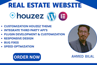 build and customize your wordpress houzez theme real estate website