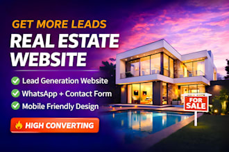 design high converting real estate landing page for more leads