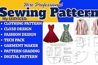 be your sewing pattern maker for sewing patterns and garment grading in pdf dxf