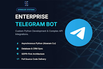 develop an advanced custom python telegram bot