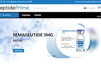 design peptide research store peptide website nutraceutical supplement store