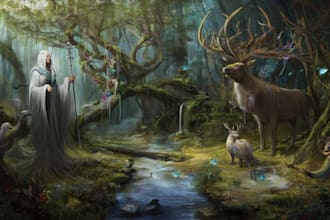 design beautiful mythical creatures and fantasy beings
