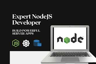 be your professional nodejs developer for backend development