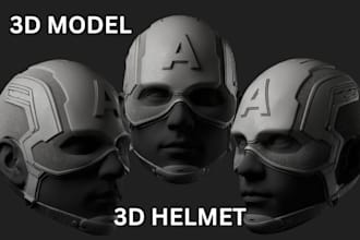 sculpt custom 3d wearables 3d mask 3d helmet 3d cosplay for 3d printing stl file
