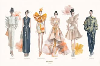 design and illustrate fashion collections for your brand