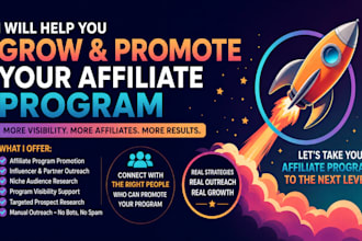 grow and promote your affiliate program targeted audiences