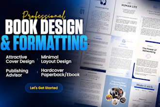 design layout format your book for KDP paperback and kindle