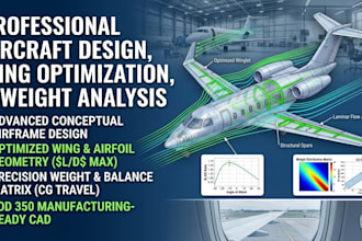 provide technical aircraft design, wing optimization, and weight analysis