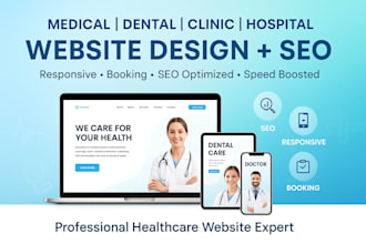 build medical healthcare seo website clinic dental hospital website