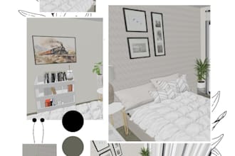 create minimalist room interior