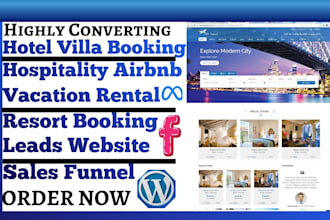 generate hotel villa booking airbnb vacation rental leads resort booking website