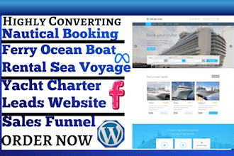 generate nautical ferry ocean sea voyage boat rental leads yacht charter website