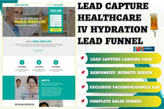 generate medical iv hydration website med spa massage therapy healthcare leads