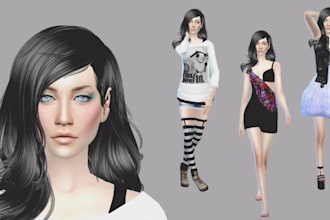 do realistic sims for sims 4 with custom outfit, sims 4 cc, game mods