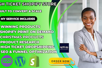 build a high ticket shopify dropshipping store with winning product research SEO