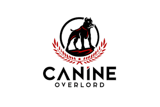 design innovative surprising canine overlord logo
