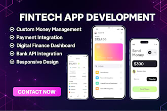build financial application, money management app, fintech app, p2p payment app