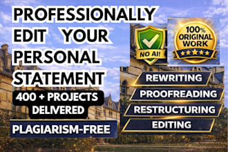 edit and polish your sop, personal statement, or essay