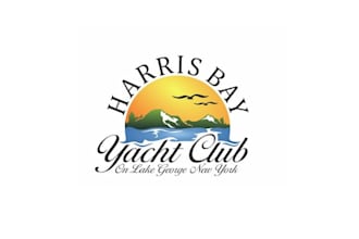 design modern harris bay yacht club logo