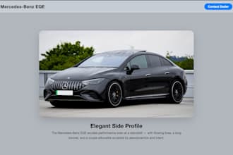 build a webpage for showcasing your car