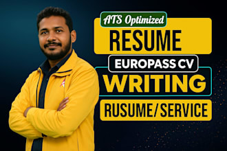 write an official professional europass cv