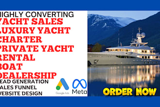 generate yacht sales luxury yacht charter leads and website