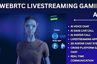 build smart avatar voice ai chatbot saas bot for webrtc livestreaming gaming app