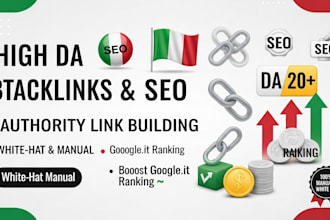do premium italian seo backlinks on high da authority sites