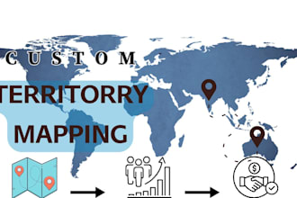 create sales territory and franchise zone maps by zip code or boundary