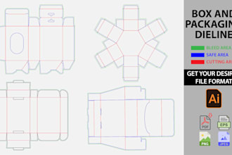 create professional, print ready dieline and diecut templates