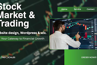 build a trading and stock market analysis website, personal finance website