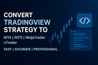 code tradingview strategy to mt4, mt5,ninjatrader, or ctrader