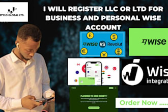 register llc or ltd for business and personal wise account