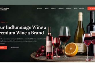design wine shopify store beverages website liquor drink store wine website