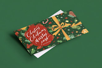 design custom christmas and holiday gift cards