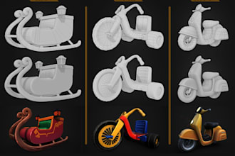 create stylize 3d props