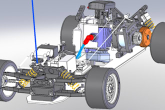 design 3dcad car part product, solidworks mechanical, 3dvehicle chassis gearbox