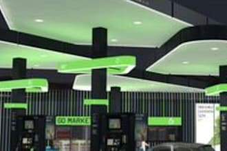 professional 3d gas station , petrol station design service