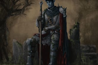 paint your dark fantasy dnd character illustration