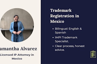 register your trademark in mexico as a licensed IP attorney