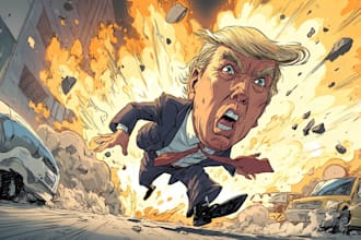 make political caricature and cartoon