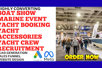 generate boat show marine event yacht crew recruitment leads and website