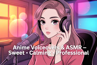 record your voice acting, sfw, nsfw, erotic voice over, asmr, anime voice over