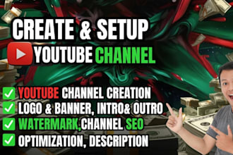create and setup your youtube channel