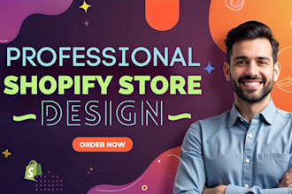 develop design or redesign shopify store, shopify ecommerce web design