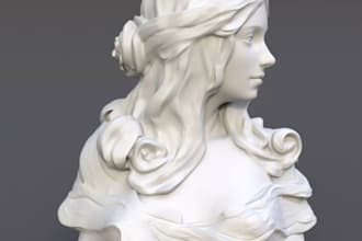 sculpt 3d classical statues,3d busts,3d greek sculpture,stl printable head model