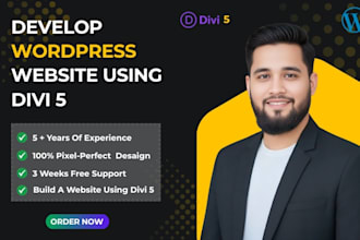 build redesign or fix your wordpress website using divi 5 and divi builder