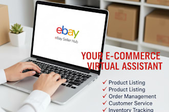 be you professional e commerce virtual assistant for ebay,mercari and depop