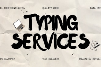 fast typing services, retype pages, scanned documents to ms word